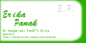 erika panak business card